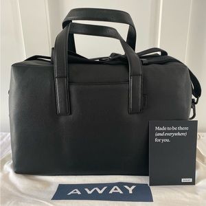 AWAY The Everywhere Bag — Black Leather — NEW
